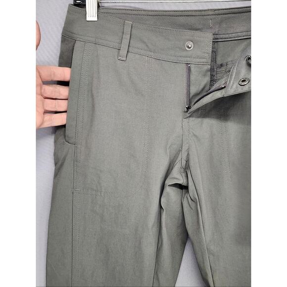 REI Pants Womens 4 Gray Hiking Nylon Convertable Zip Pockets Drawstring Outdoor - Picture 5 of 16